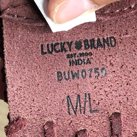 NWT LUCKY 🍀 BRAND WIDE SUEDE STITCH WAIST BELT - Picture 5 of 5